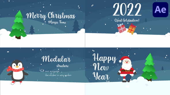 Christmas Greetings Scenes - VideoHive 41807890