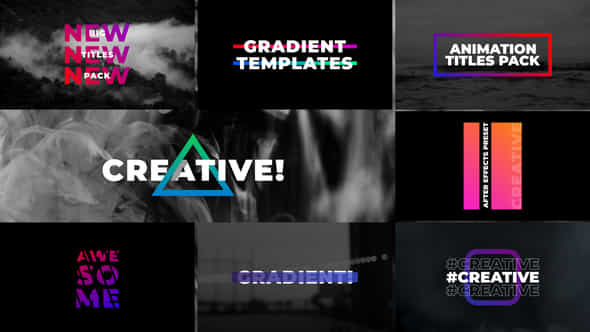 Gradient Titles - VideoHive 36272521