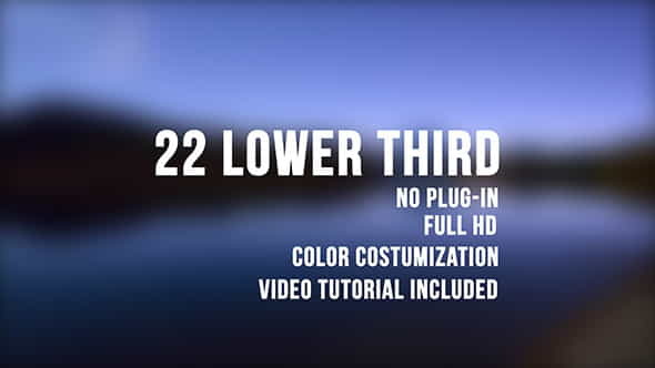 22 Lower Third - VideoHive 13754263