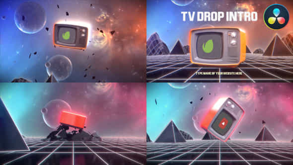 TV Drop Intro - VideoHive 45606276