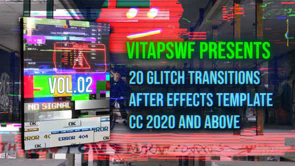 Glitch Transitions - VideoHive 47707925