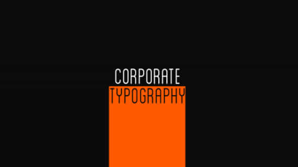 Corporate Typography - VideoHive 3234677