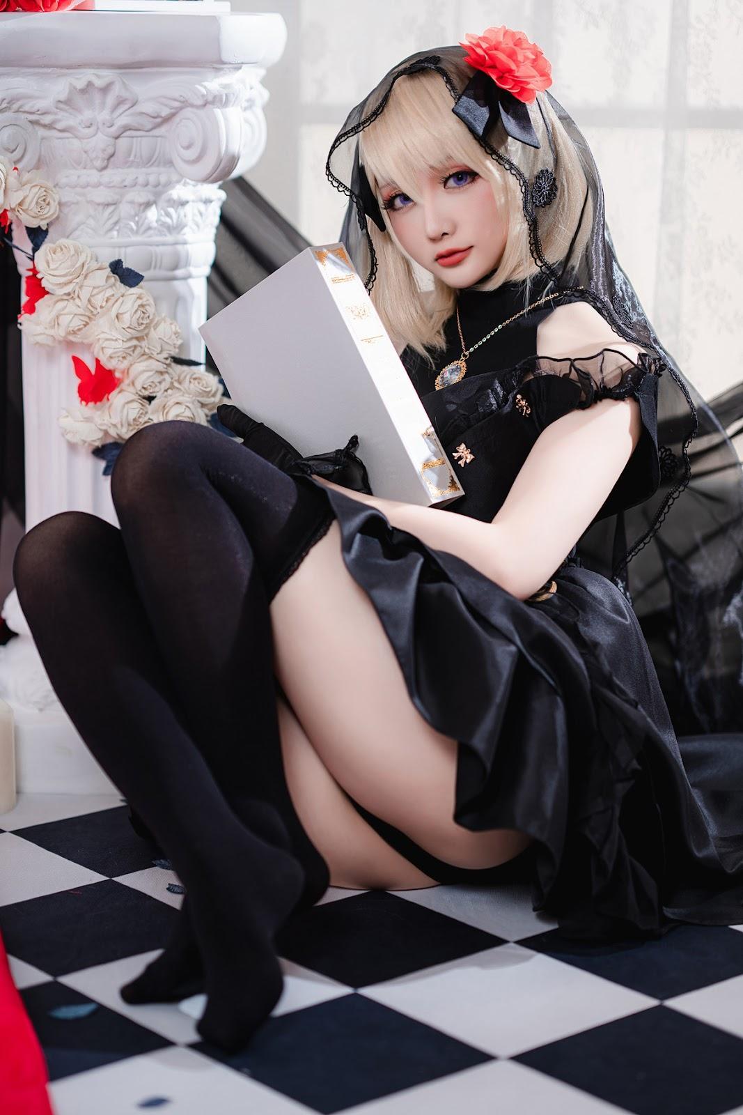 Cosplay 星之迟迟Hoshilily Z23婚纱(30)