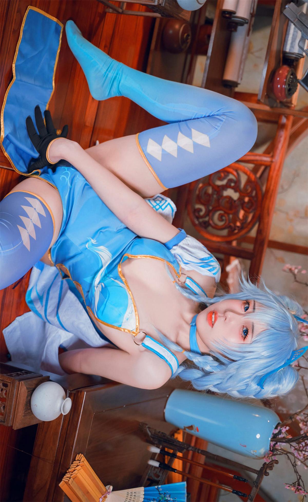 Cosplay 虎森森 少女前线 翠雀媚(9)