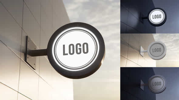 Signboard Logo Mockups - VideoHive 41624604