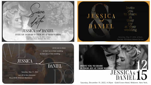 Clean Wedding Invitation - VideoHive 50100602