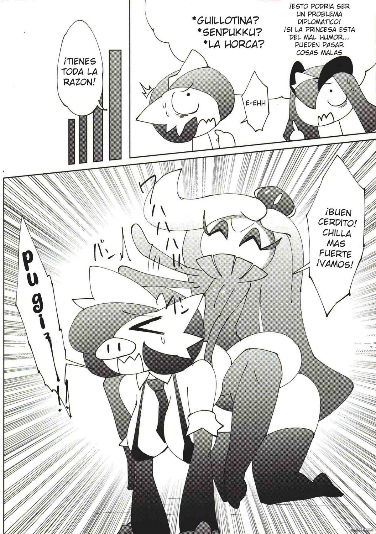 Wagamama ohimesama to jūsha (?)-Tachi (Pokémon) xxx comics manga porno doujin hentai español sexo 