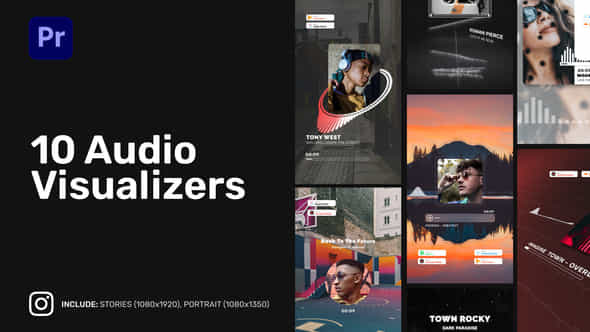 Design Instagram Audio Visualizers For Premiere Pro - VideoHive 49653380