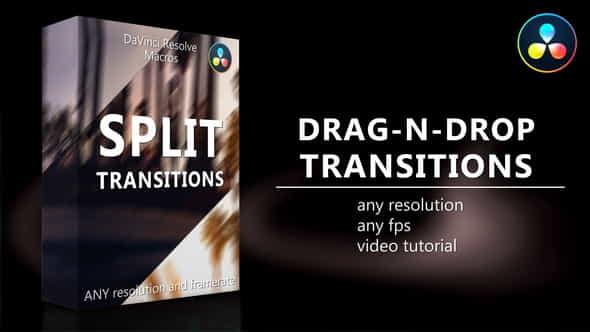 Split Transitions for DaVinci Resolve - VideoHive 35710701