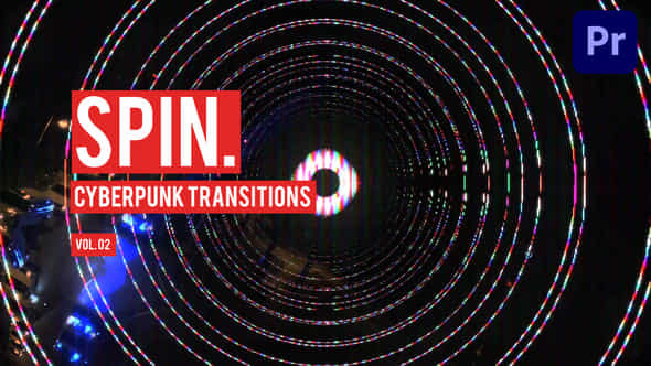 Cyberpunk Spin Transitions - VideoHive 47798981