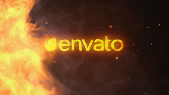 Spinning Fire Logo Reveal - VideoHive 11718280
