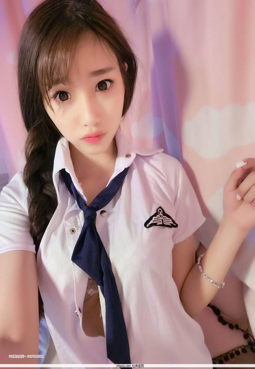 自恋女孩杨晨晨sugar小甜心CCSugar制服秀(6)