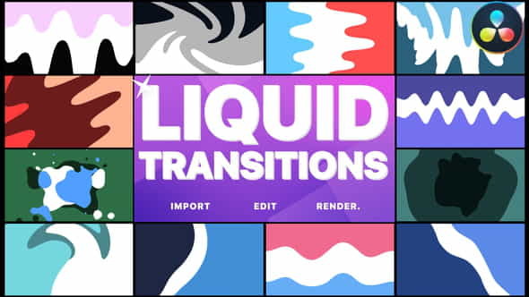 Liquid Transitions | DaVinci Resolve - VideoHive 33494978