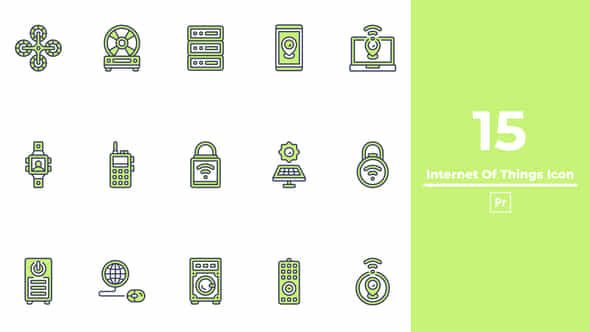 Internet Of Things Icon Premiere Pro - VideoHive 50317506