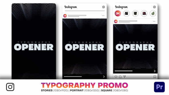 Instagram Typography Promo - VideoHive 48595784