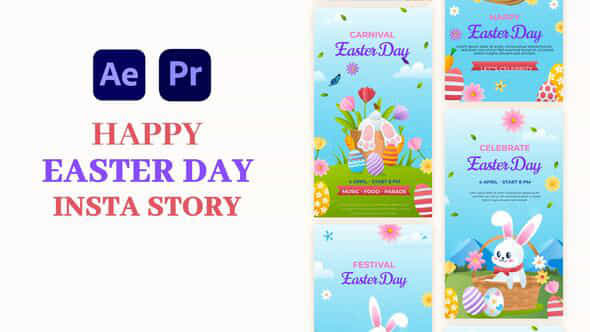 Easter Day Instagram Story - VideoHive 56988482