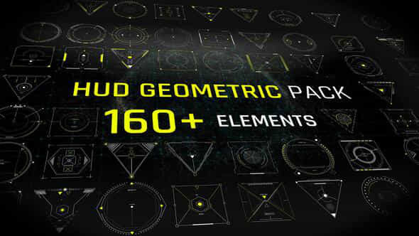 HUD Elements Geometric - VideoHive 44023325