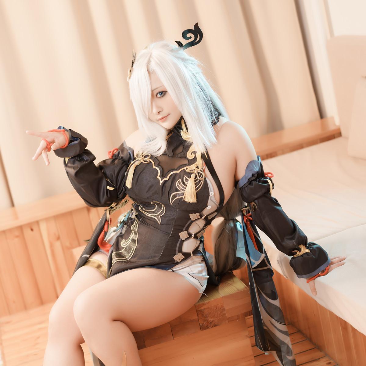 Cosplay 洛璃LoLiSAMA 申鹤 Shenhe(11)