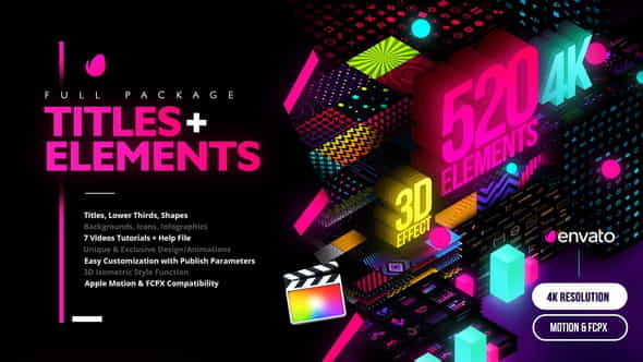 Modern Pack of Titles and - VideoHive 28907886