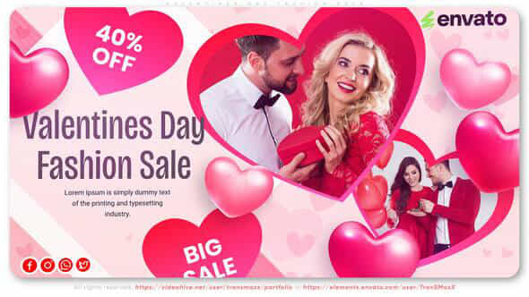 Valentines Day Fashion Sale - VideoHive 56667946