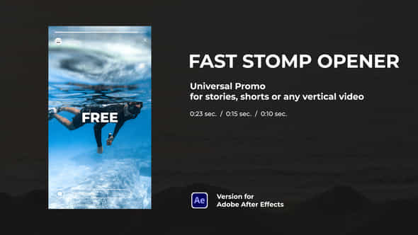 Fast Stomp Opener Vertical For Stories - VideoHive 48163345