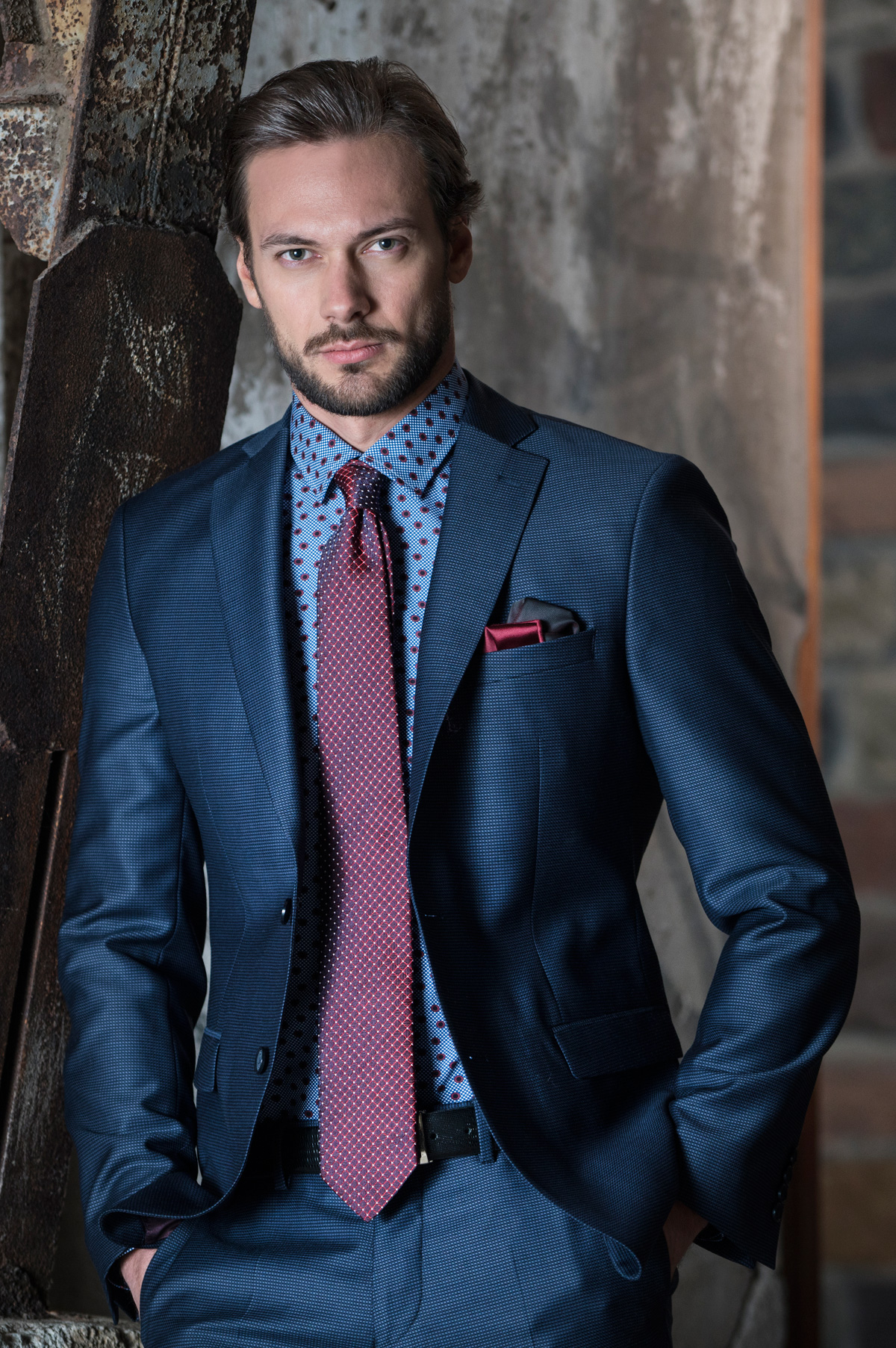 MALE MODELS IN SUITS: QUENTIN ÉMERY for ENRICO CERINI