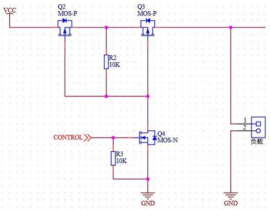 PMOS 双向 开关 反接