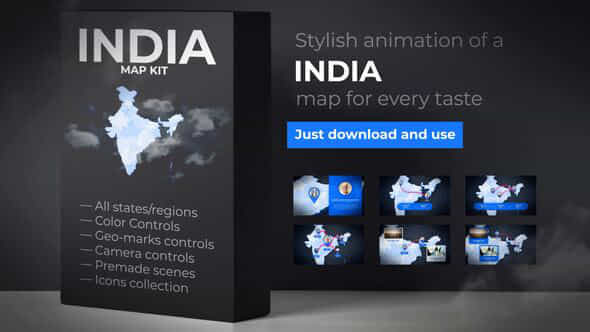 India Map - VideoHive 24072171
