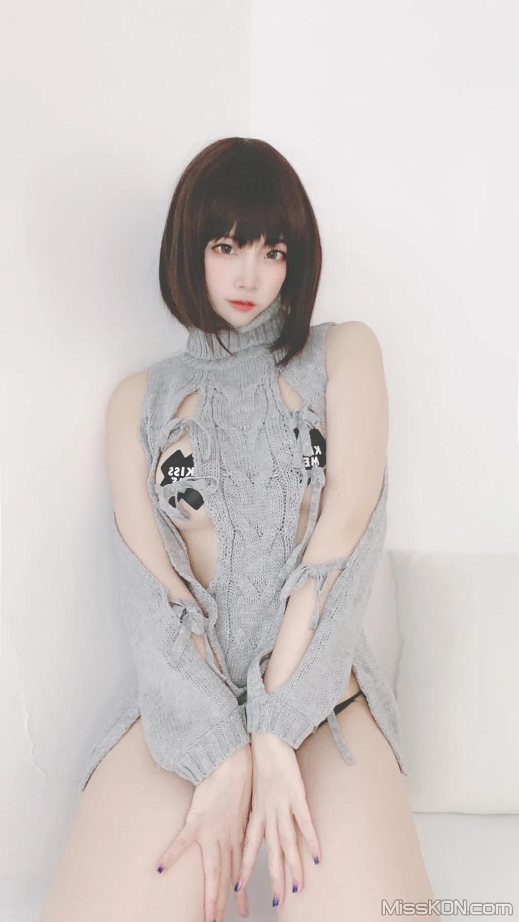 Coser@二佐Nisa: 私房洞洞毛衣 (66 photos )(46)