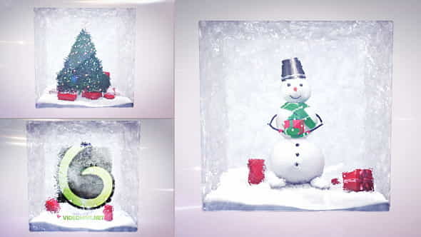 Christmas Logo Intro 2in1 - VideoHive 9471365