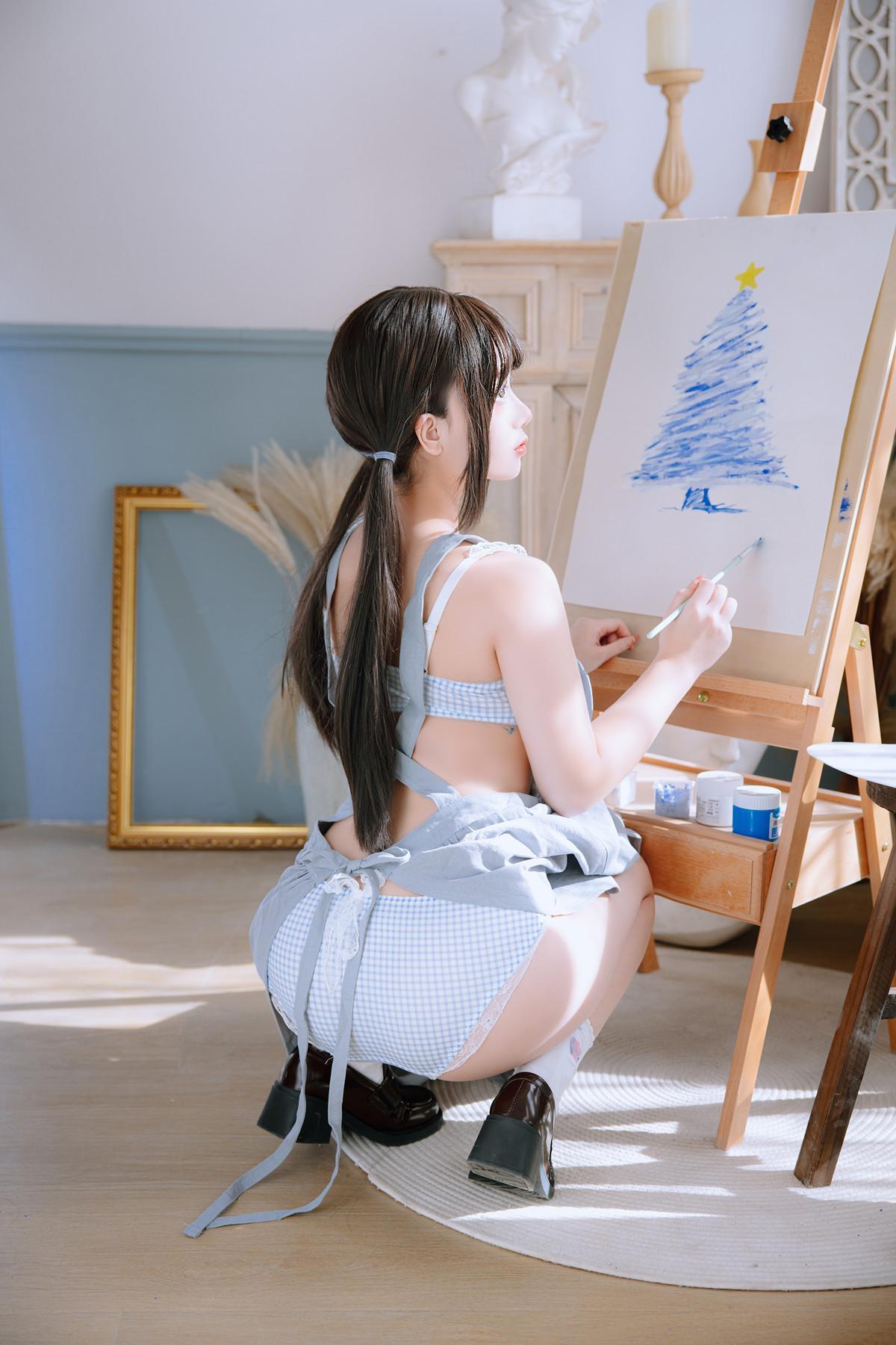 Cosplay Rinaijiao日奈娇 – 美术生(6)