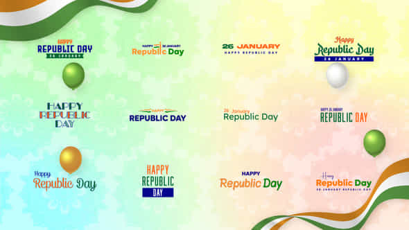 Happy Indian Republic Day - VideoHive 50202024