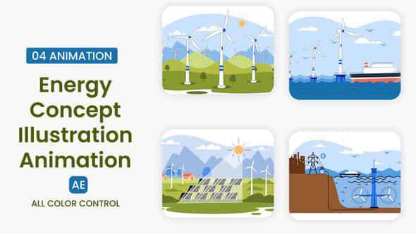 Energy Concept Illustration Scene - VideoHive 55898507