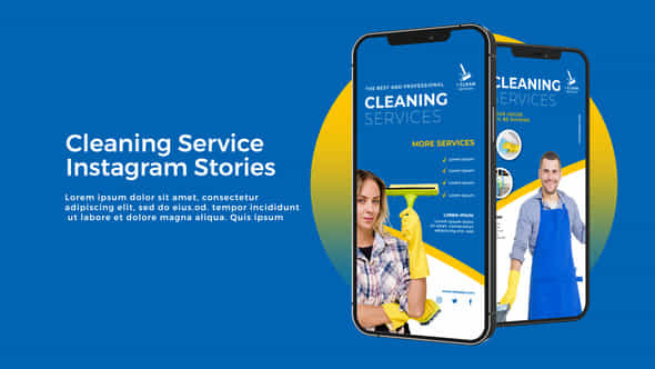 Cleaning Service Instagram Stories - VideoHive 52496938