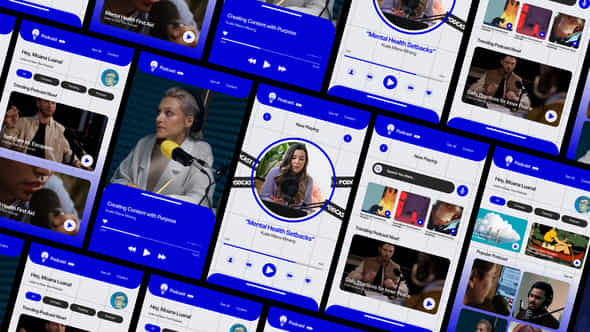 Podcast Apps Media - VideoHive 58606063