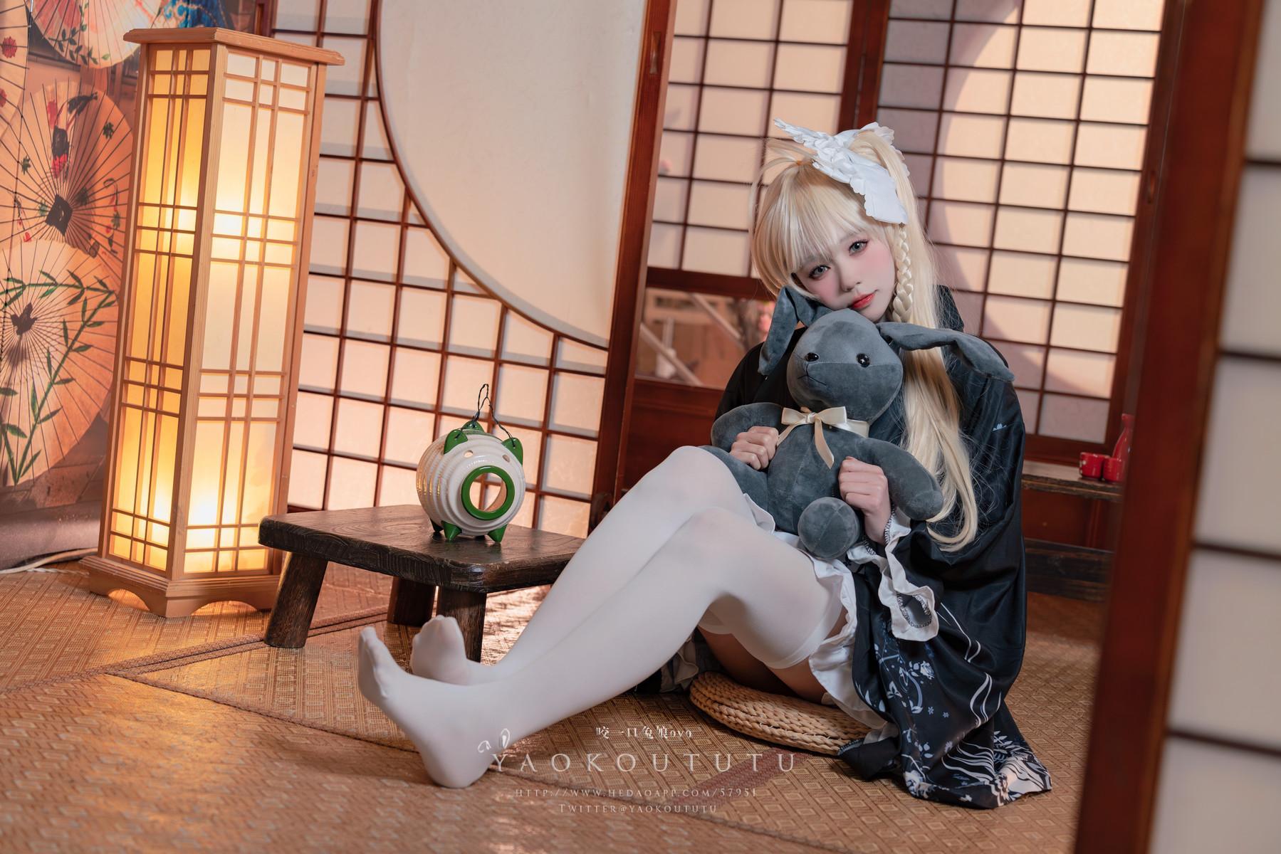 Cosplay 黏黏团子兔 六月T3专属特典 『穹妹浴衣』(2)