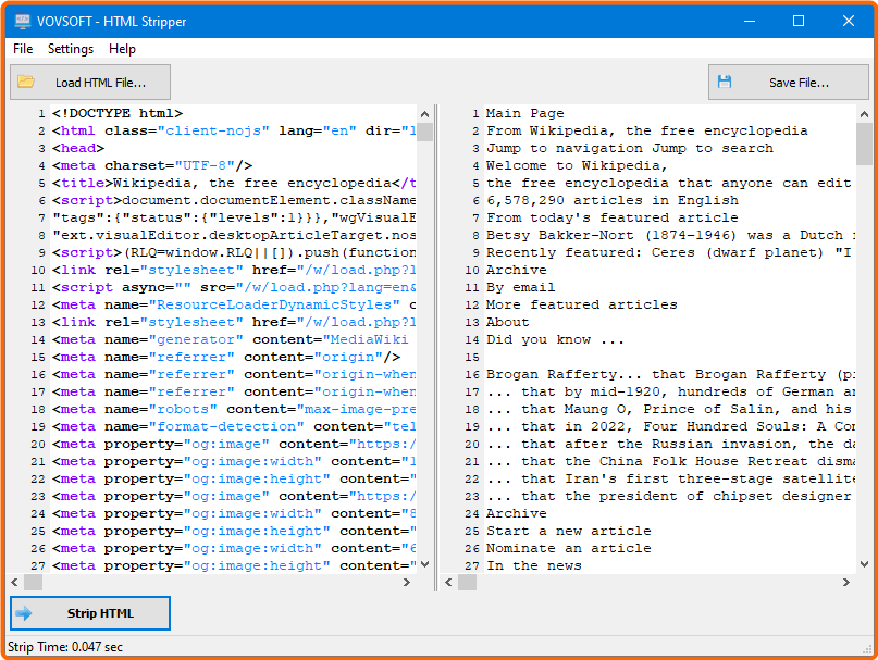 VovSoft HTML Stripper 2.3 QRxTJCoH_o