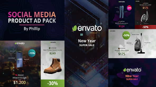 Social media product ad pack - VideoHive 21100605