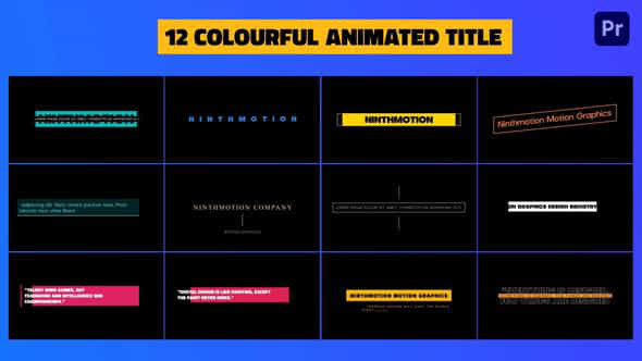 Colorful Animated Title - VideoHive 45190491