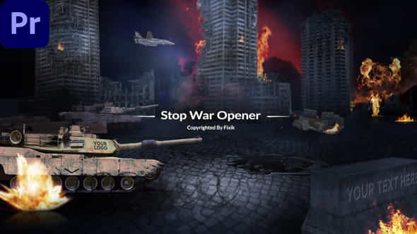 Stop War Opener - VideoHive 37736998
