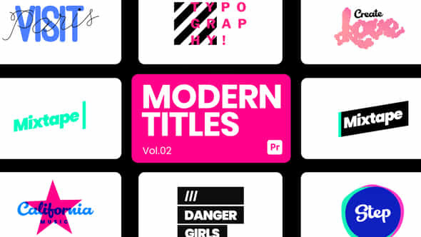 Modern Titles 02 - VideoHive 44573452