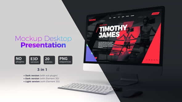 Mockup DesktopWebsite Presentation - VideoHive 23148780