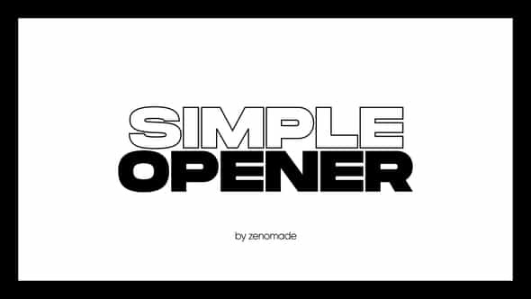 Simple Opener for Premiere Pro - VideoHive 32794905