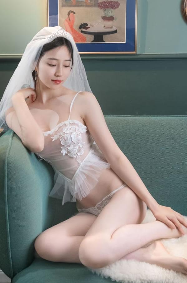 极品女神年年-婚纱无圣光唯美图集(19)