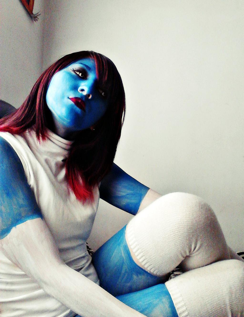 Mystique Cosplay Body Paint