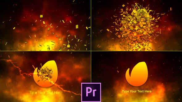 Cinematic Fire Shatter - VideoHive 35983217