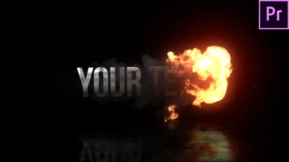 Fire Reveal Title - VideoHive 22821182
