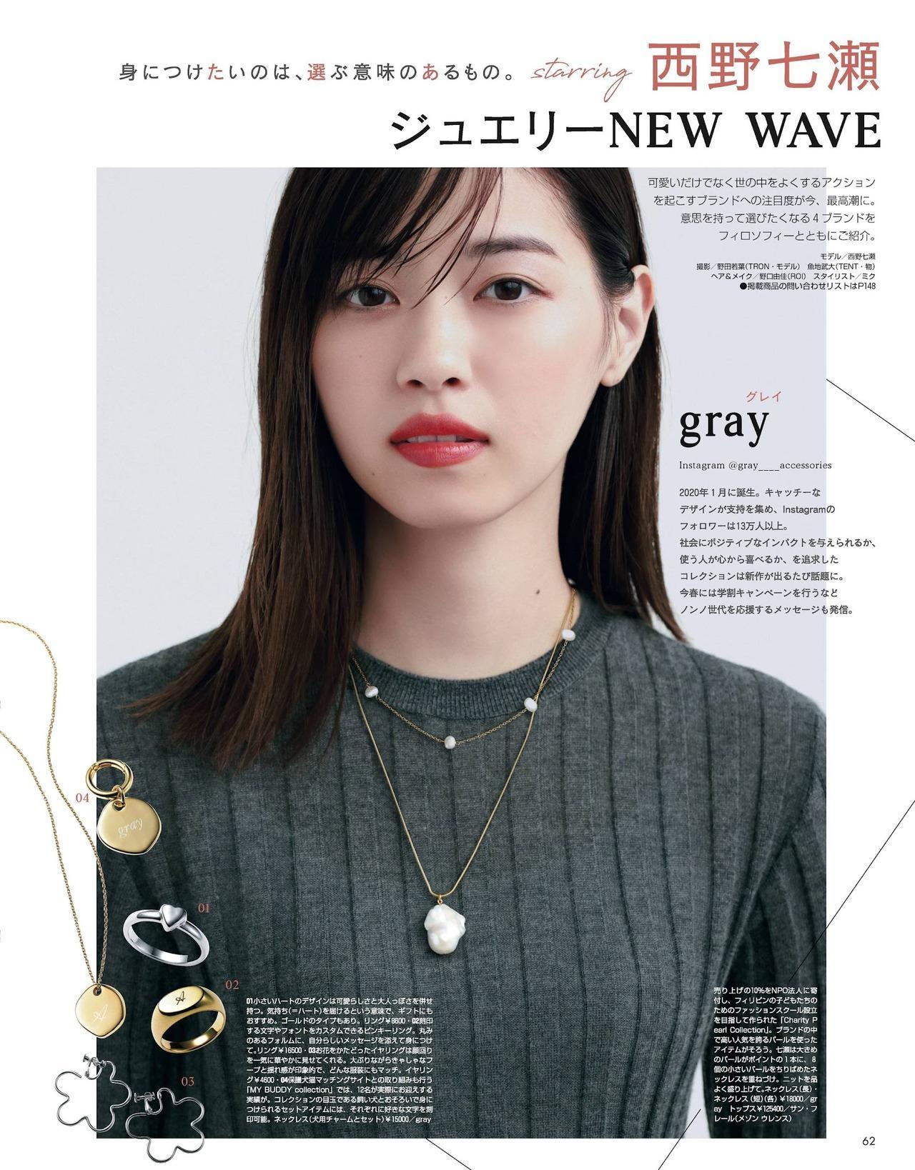 Nanase Nishino 西野七瀬, Non-no Magazine 2021.11(1)