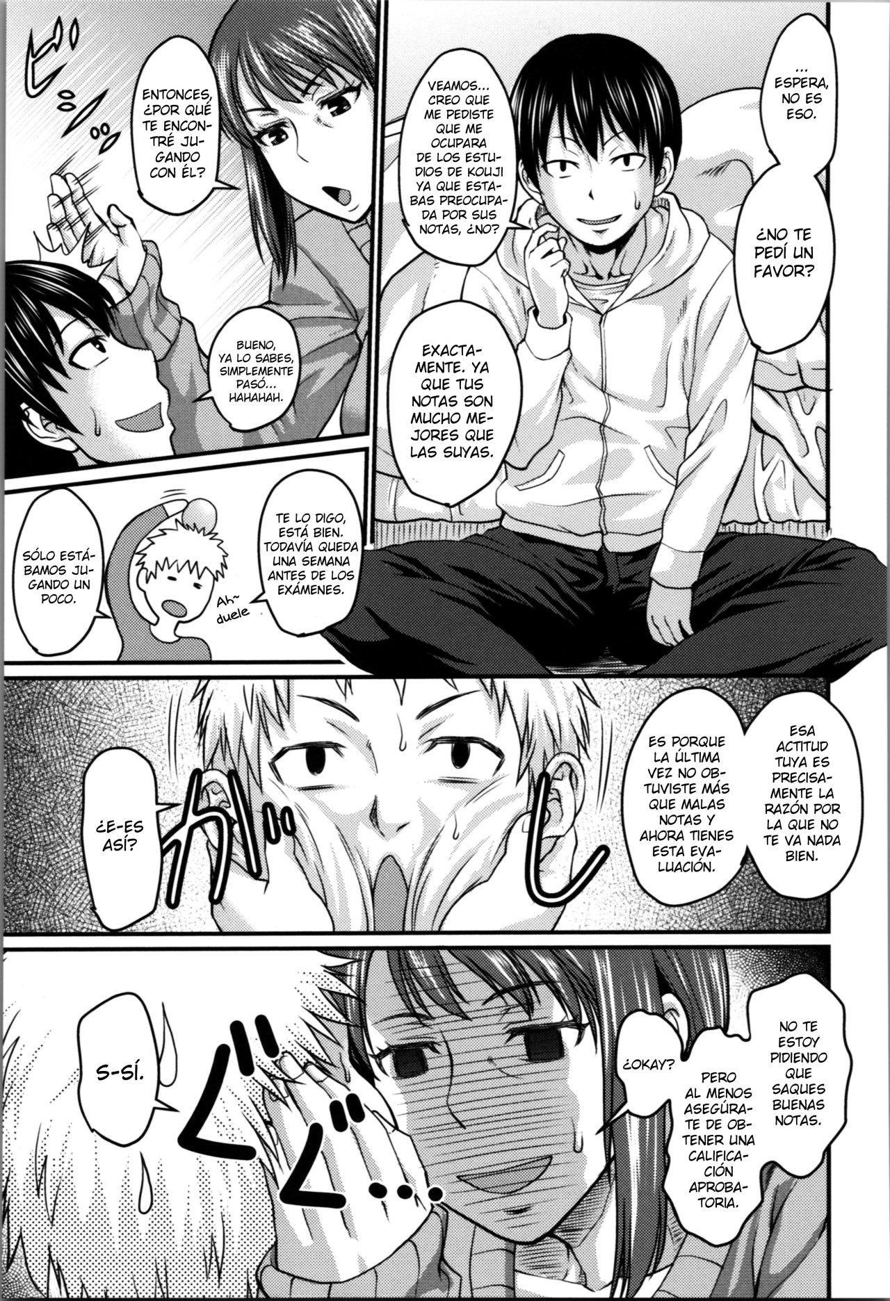 [Jirou] Okaa-san no Kakushigoto  El secreto de Mamá (Nikkanteki Kuro Stocking Seikatsu - Sensual Black Stockings Life) [Spanish]