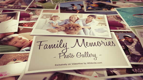 Photo Gallery - Family Memories - VideoHive 20540641